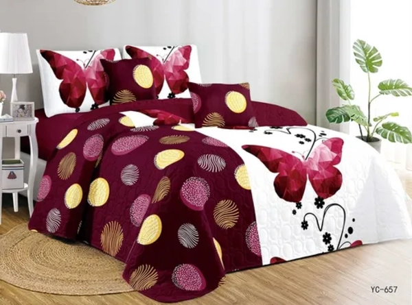 CUBRECAMA VERANO QUILT 2 PLAZAS VARIOS DISEÑOS G34 - 2
