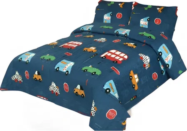 QUILT VERANO ESTAMPADO 1.5 PLAZA CUBRECAMA - 2