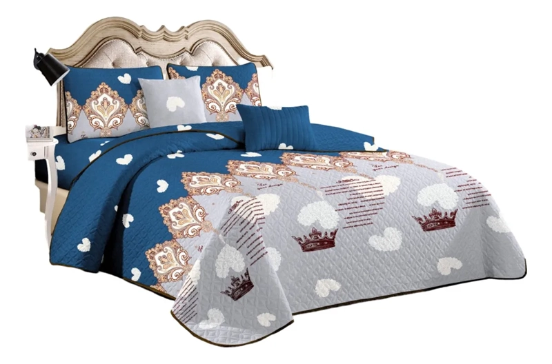 CUBRECAMA QUILT VERANO 2 PLAZAS VARIOS DISEÑOS - 1