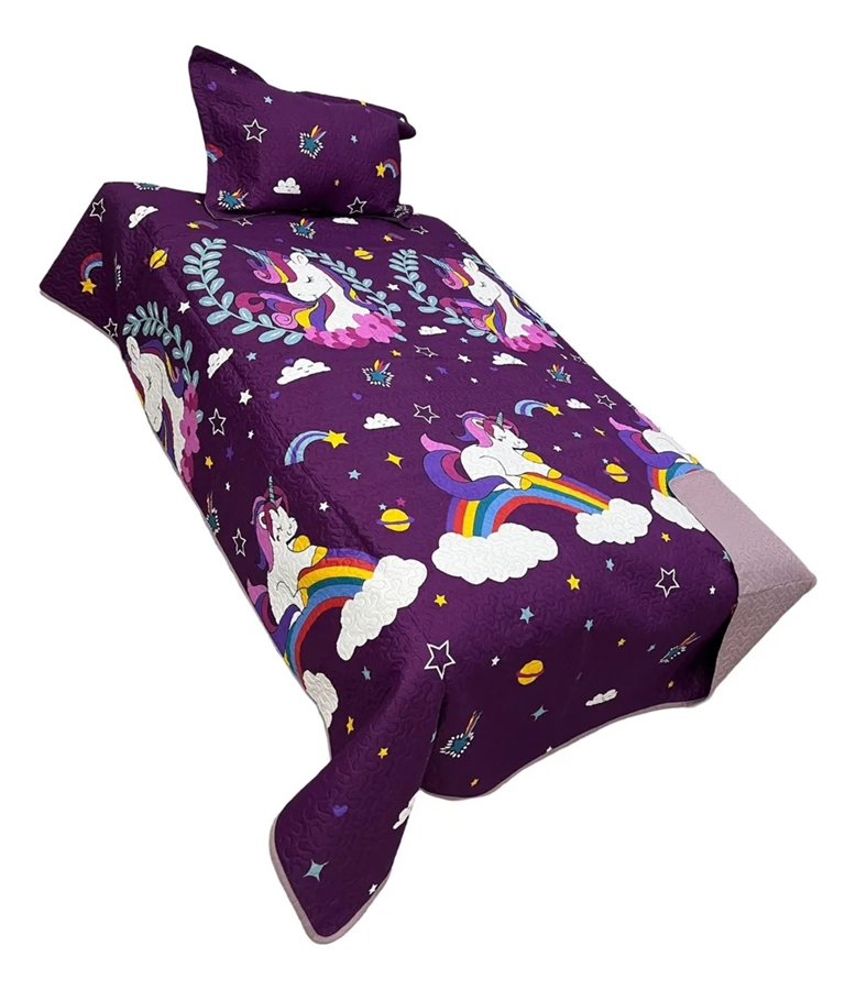 CUBRECAMA LIGERO QUILT VERANO NIÑA 1.5 PLAZA - 3