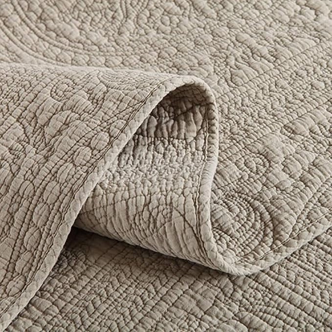 CUBRECAMA QUILT REVERSIBLE 2 PLAZAS GRIS 240X260 - 4