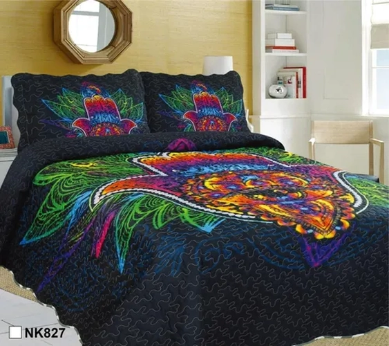 CUBRECAMA VERANO QUILT 2 PLAZAS VARIOS DISEÑOS - 1