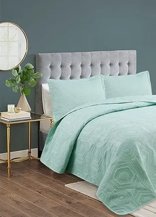 CUBRECAMA QUILT VERANO 2 PLAZAS VARIOS COLORES - 3