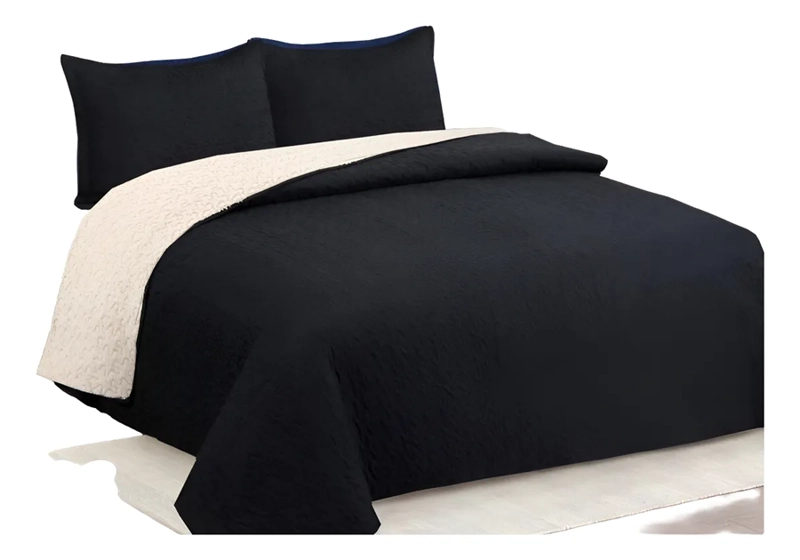 CUBRECAMA QUILT SHERPA KING UNICOLOR - 1