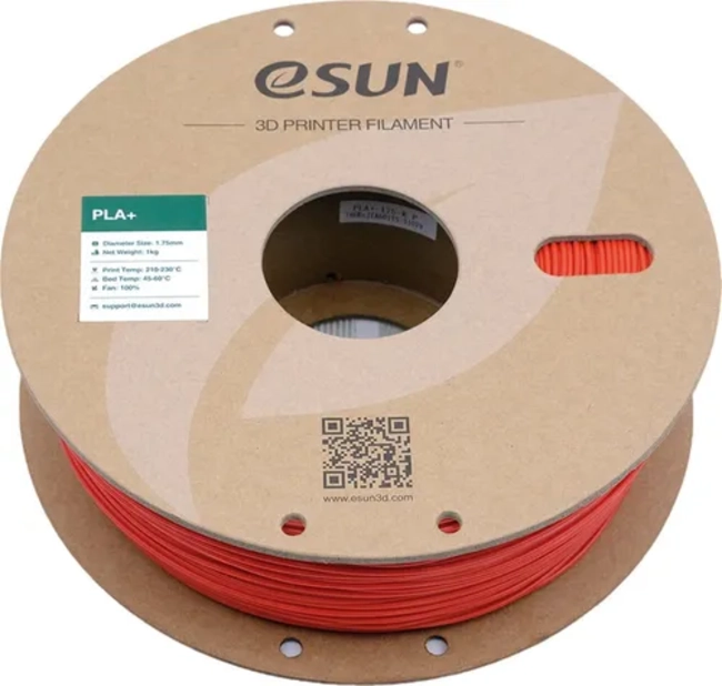 FILAMENTO IMPRESION 3D PLA+ ESUN 1.75 MM 1 KG ROJO - 2