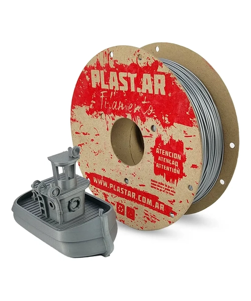 FILAMENTO IMPRESORA 3D PLASTAR PLA 1.75 MM 1 KG PLATEADO - 2