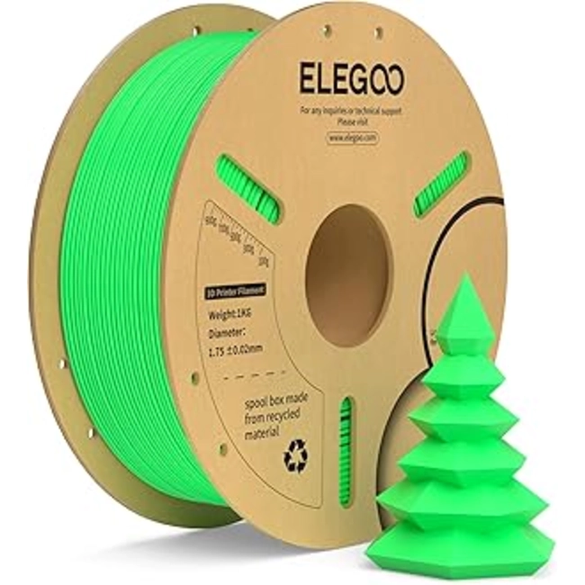 FILAMENTO PLA ELEGOO 1 KG 1.75 MM VERDE JADE - 3