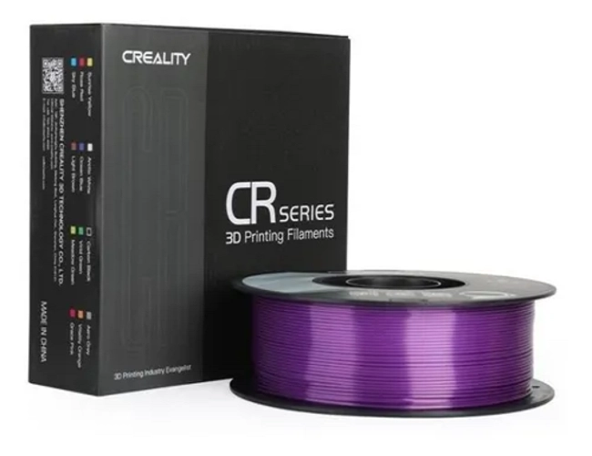 FILAMENTOS PLA SEDA CREALITY 1 KG 1.75 MM MORADO - 1