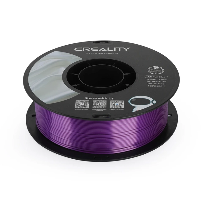 FILAMENTOS PLA SEDA CREALITY 1 KG 1.75 MM MORADO - 2