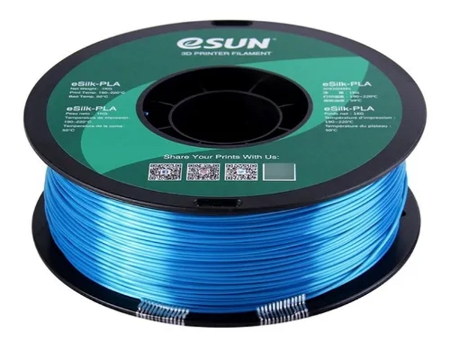 FILAMENTO IMPRESION 3D PLA+ ESUN 1.75 MM 1 KG CELESTE - 3