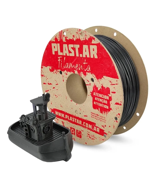 FILAMENTO IMPRESORA 3D PLASTAR PLA 1.75 MM 1 KG NEGRO - 2