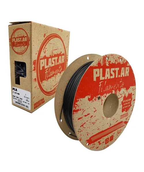FILAMENTO IMPRESORA 3D PLASTAR PLA 1.75 MM 1 KG NEGRO - 3
