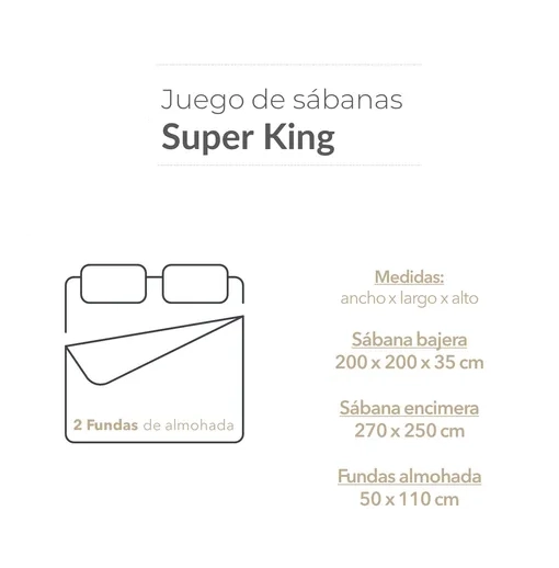 JUEGO SABANAS ROSEWOOD 300 HILOS SUPER KING - 2