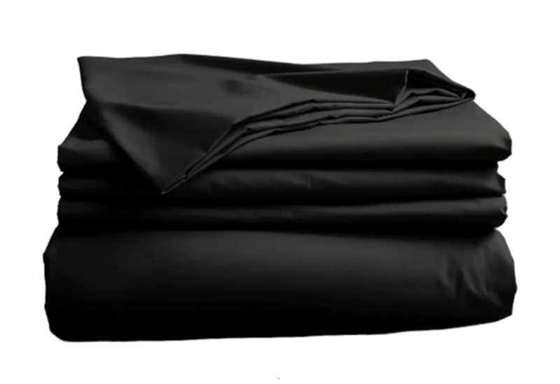 JUEGO SABANAS UNICOLOR 1.5 PLAZA COLOR NEGRO - 2