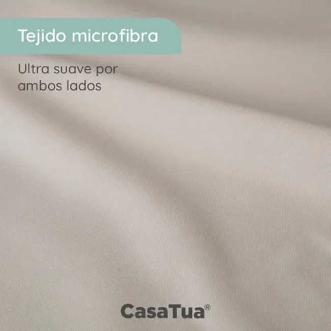 SABANAS CASATUA HOTEL FUNDA ALMOHADA 2 PLAZAS COLOR BEIGE - 6