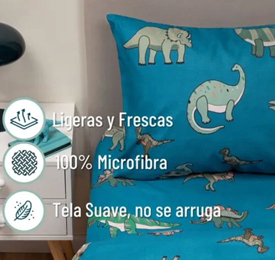 SABANAS INFANTIL CASATUA 1.5 PLAZA COLOR AZUL - 5
