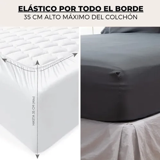 SABANAS HOTEL IRISH HOME MICROFIBRA SUPER KING COLOR GRIS - 3