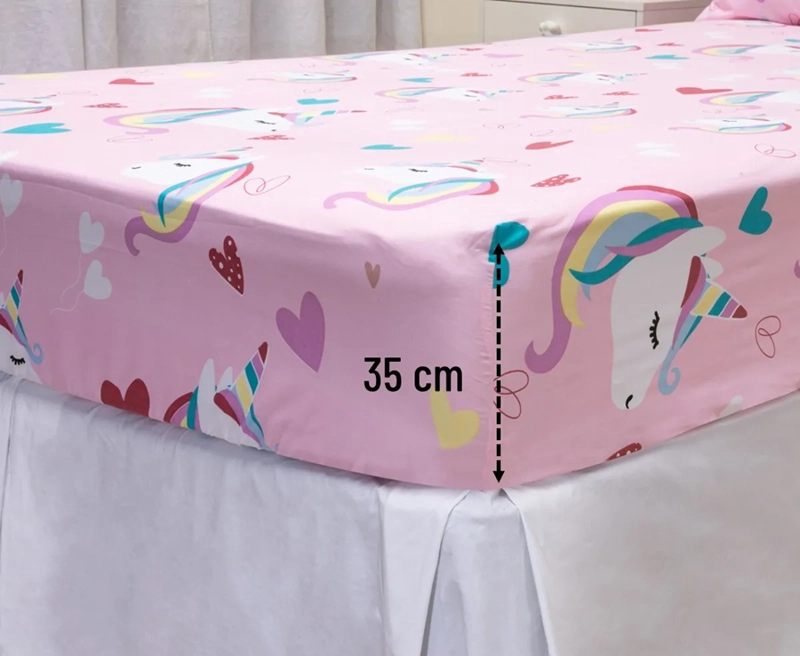 SABANAS INFANTILES 1.5 PLAZA + FUNDA UNICORNIO - 3