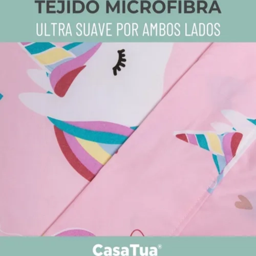 SABANAS NIÑA 1.5 PLAZA + FUNDA CASATUA UNICORNIO - 4