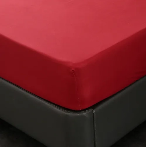 JUEGO SABANAS BJ HOGAR 200H 2P 4 PIEZAS COLOR ROJO - 3