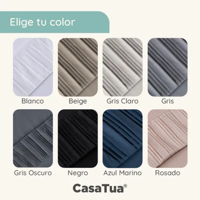 SABANAS CASATUA HOTEL FUNDA ALMOHADA 2 PLAZAS COLOR NEGRO - 5