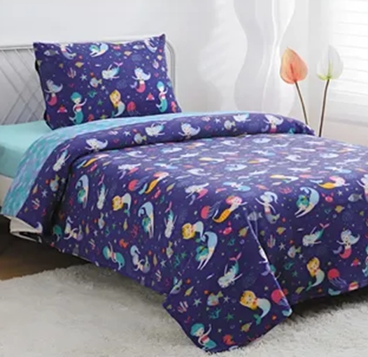 SABANAS INFANTILES POLAR 1.5 PLAZA DORAL COLOR VIOLETA - 3