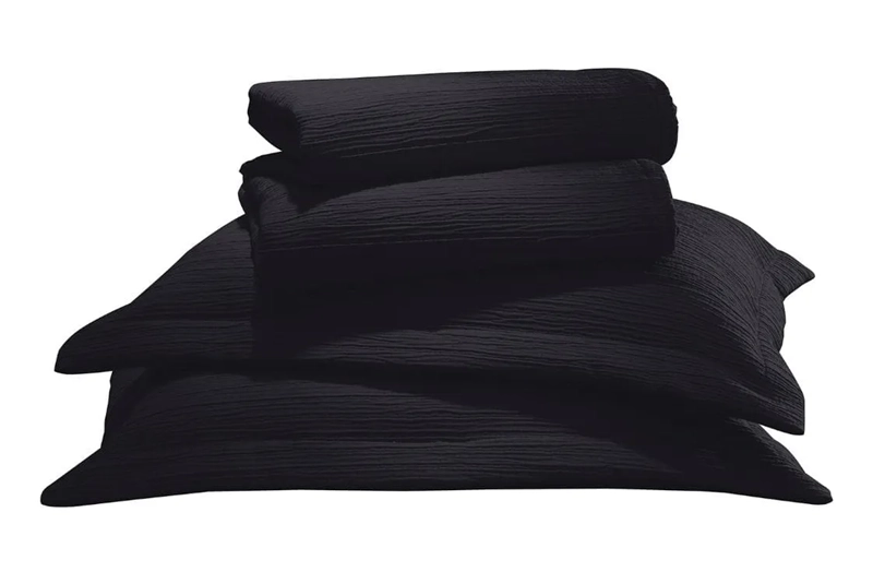JUEGO SABANA POLAR 2 PLAZAS 4 PIEZAS COLOR NEGRO - 2
