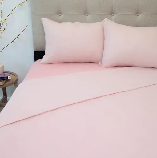 SABANA POLAR TERMICA 2 PLAZAS DORAL COLOR ROSA - 1