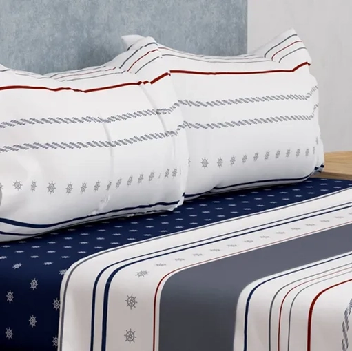 SET SABANAS PREMIUM COMPOSE 1.5 PLAZA DORAL COLOR NAVY - 2