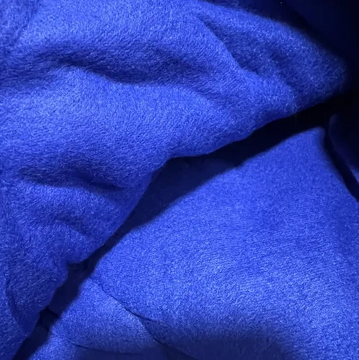 SABANA POLAR 2 PLAZAS DISEÑO LISO COLOR AZUL - 3