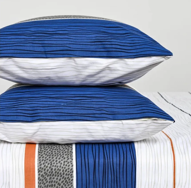 KIT SABANA KING CANNON 144 HILOS + 2 ALMOHADAS BLUESMIST - 2