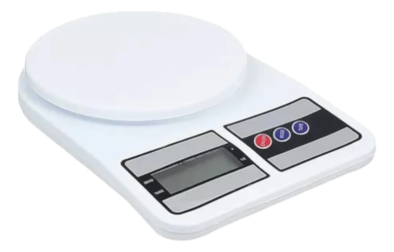 BALANZA DIGITAL COCINA 10KG COLOR BLANCO - 1