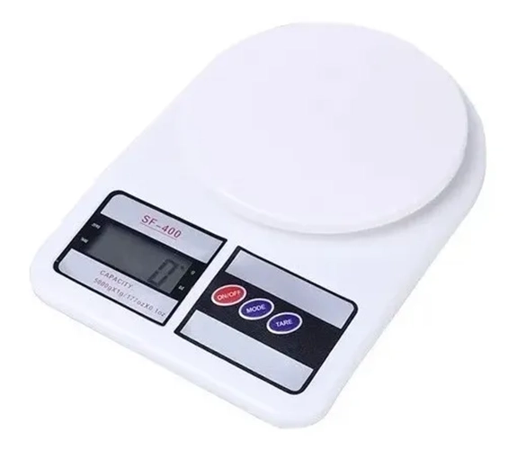 BALANZA DIGITAL COCINA COMERCIO 10KG COLOR BLANCO - 1