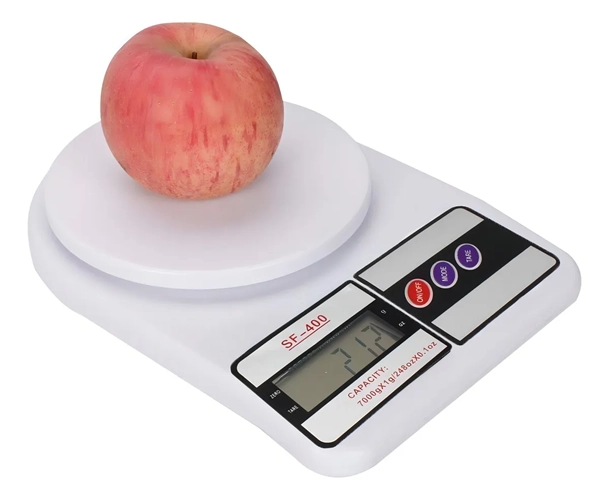 BALANZA DIGITAL COCINA ROMANA 7KG COLOR BLANCO - 1