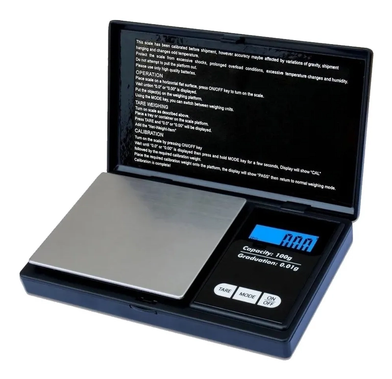 BALANZA GRAMERA PORTATIL 0.1G A 500G - 1