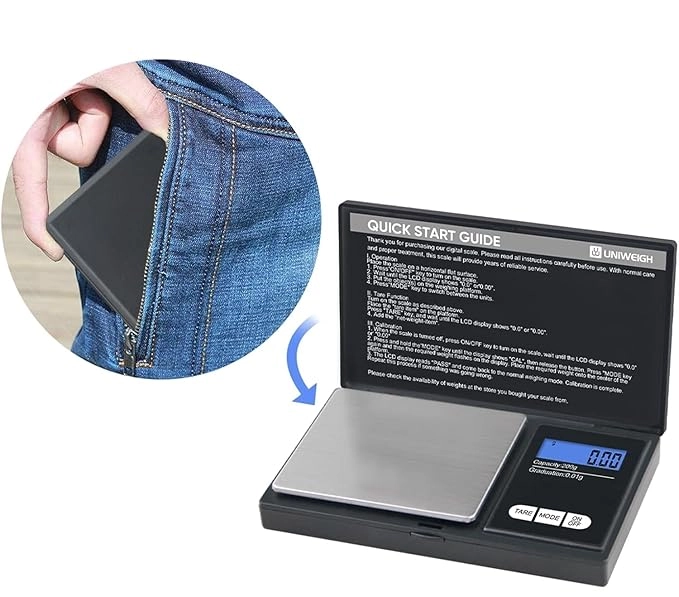 BALANZA GRAMERA PORTATIL 0.1G A 500G - 4