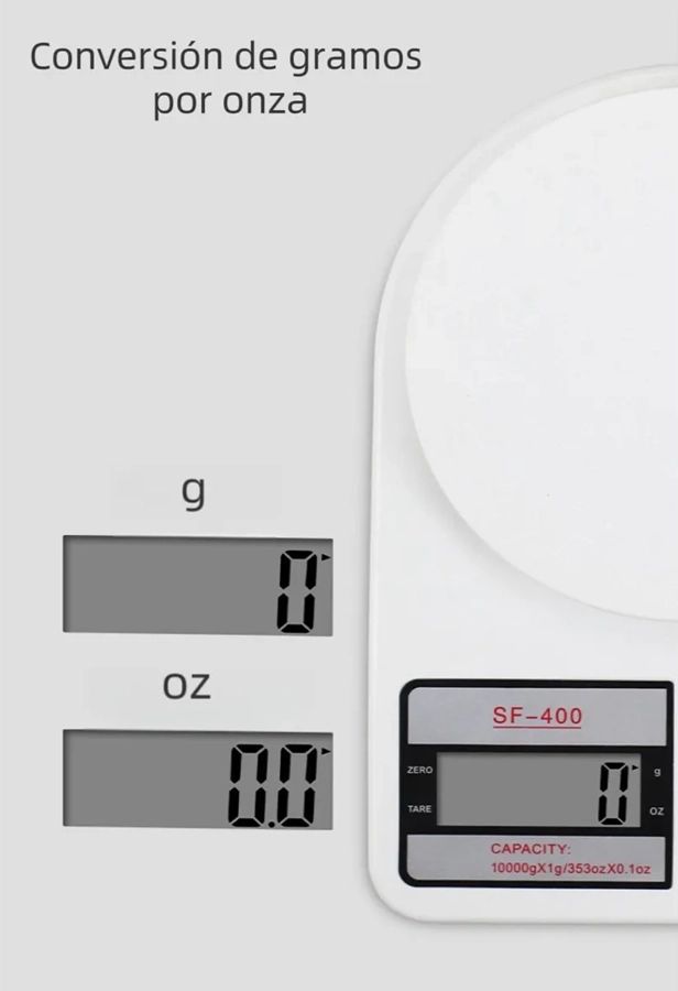 BALANZA DIGITAL COCINA 10KG ALIMENTOS - 2
