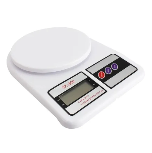 PESA DIGITAL COCINA 5KG CON BATERIAS - 1