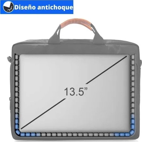 FUNDA BOLSO NOTEBOOK MACBOOK 13 A 16 IMPERMEABLE COLOR NEGRO - 2