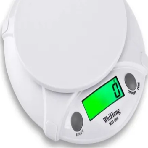 PESA COCINA DIGITAL 1G A 7KG CON BOWL COLOR BLANCO - 1