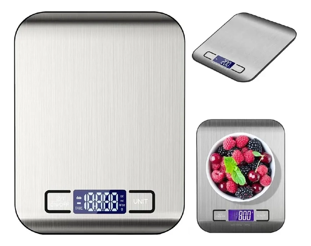 BALANZA DIGITAL COCINA CASATUA ACERO INOXIDABLE 5KG - 1