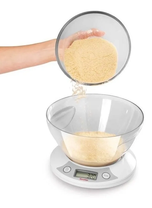 BALANZA DIGITAL COCINA METALTEX 5KG COLOR BLANCO - 1