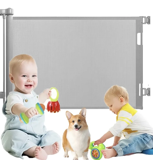 REJA SEGURIDAD RETRACTIL BEBE MASCOTAS 140CM - 1
