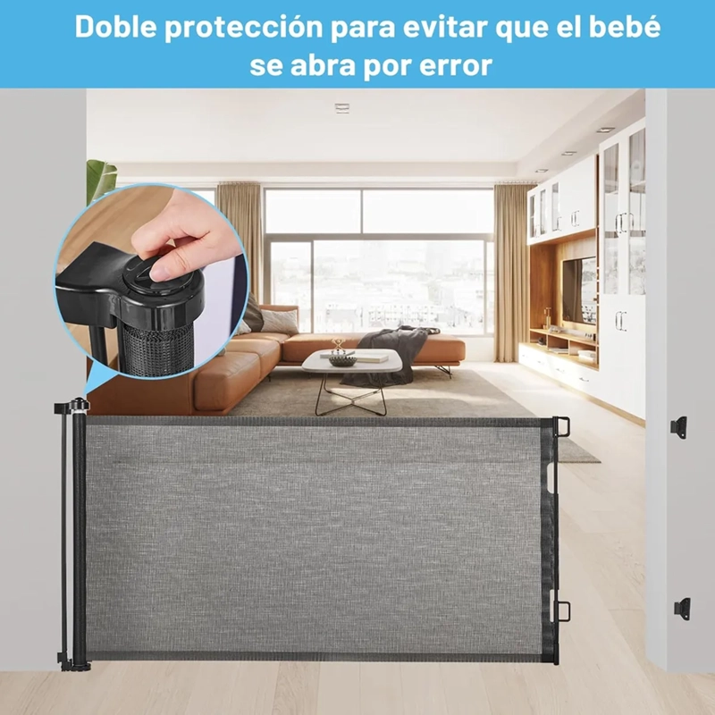 REJA SEGURIDAD RETRACTIL BEBE MASCOTAS 150CM - 3