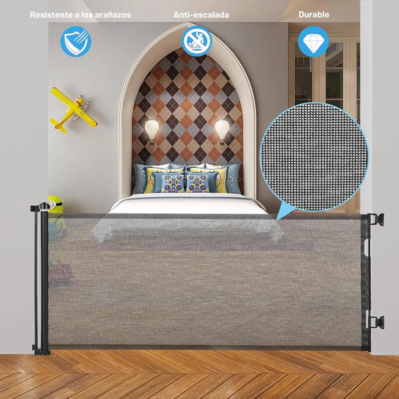 REJA SEGURIDAD RETRACTIL BEBE MASCOTAS 150CM - 5
