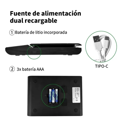BASCULA DIGITAL COCINA ALTA PRECISION 0.1G A 5KG - 5