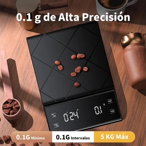 BASCULA DIGITAL COCINA ALTA PRECISION 0.1G A 5KG - 6