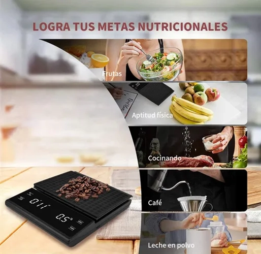 BASCULA DIGITAL COCINA ALTA PRECISION 0.1G A 5KG - 7