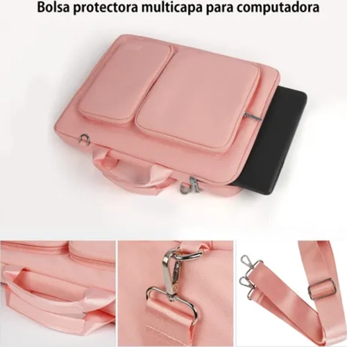 BOLSO MALETIN PROTECTOR NOTEBOOK MACBOOK 15.6 2 COLORES - 6