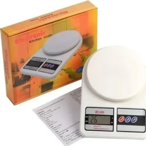 BALANZA DIGITAL COCINA COMERCIO 10KG COLOR BLANCO - 4